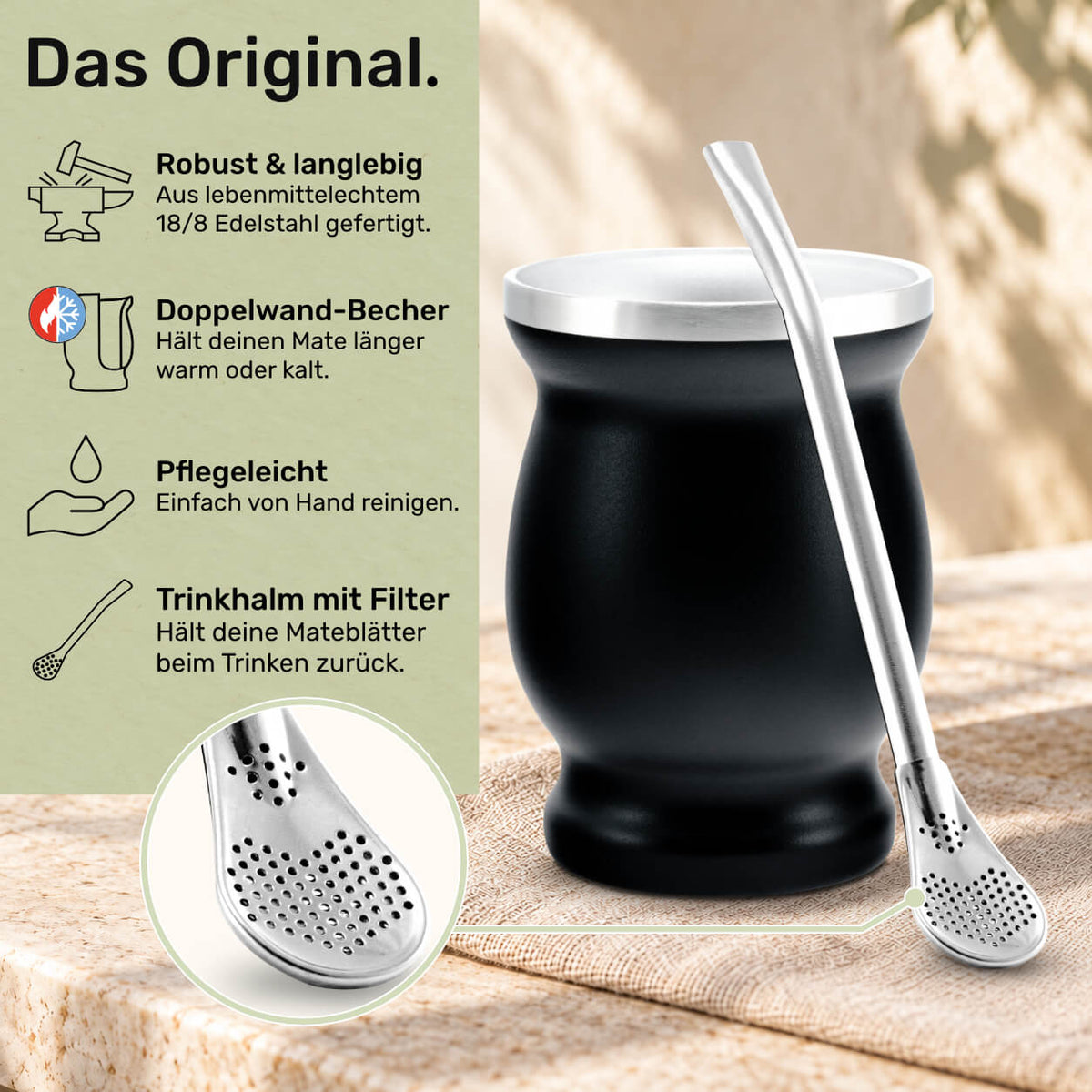 Mate set stainless steel