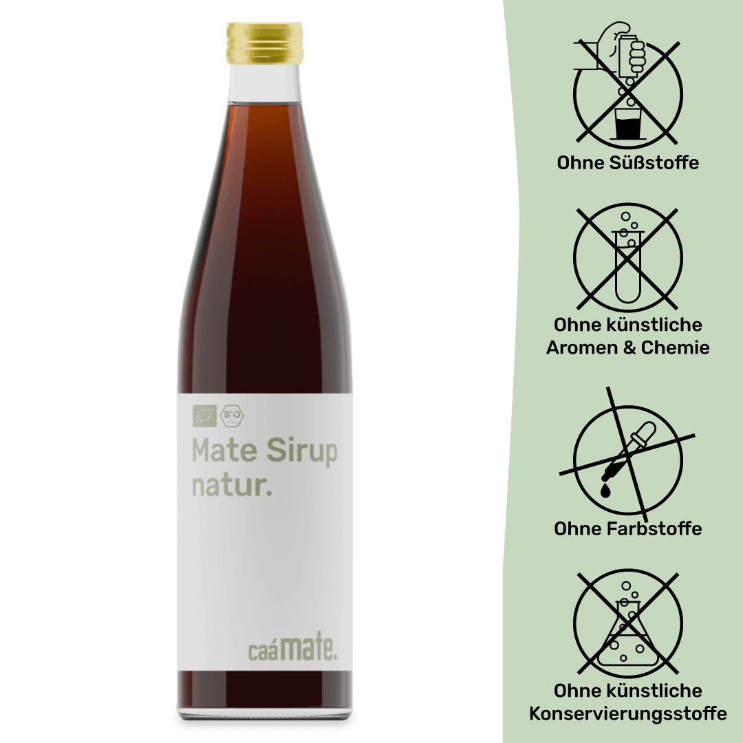 Mate-Sirup caámate natürliche Inhaltsstoffe