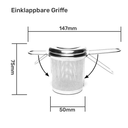 Teesieb Maße und Abmessungen