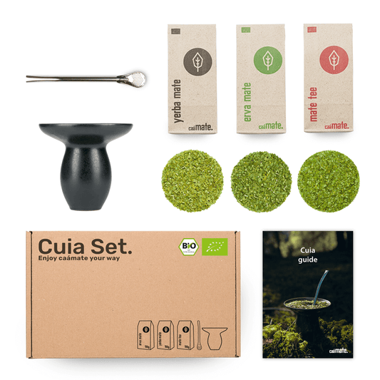 cuia Mate Tee Set Farbe Schwarz caamate