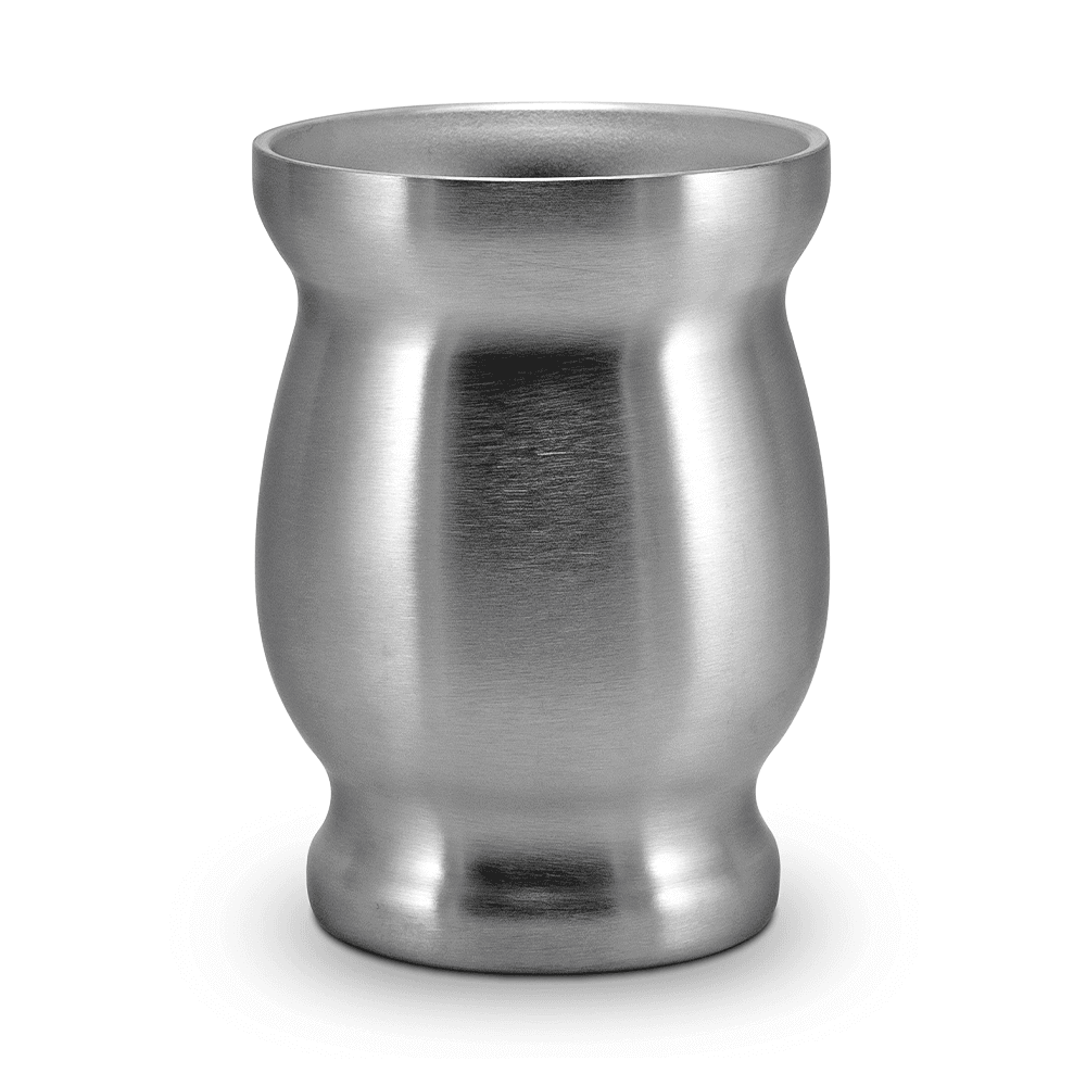 Edelstahl Matebecher Silber