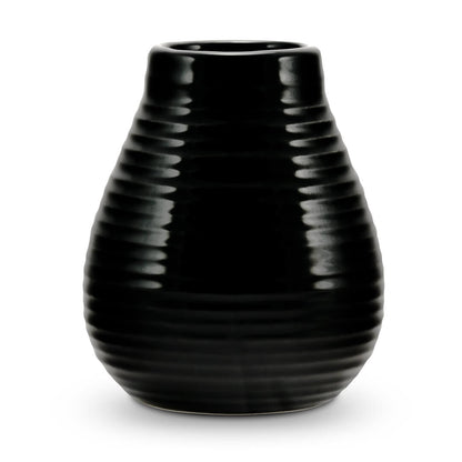 Keramik-Kalebasse schwarz von caámate